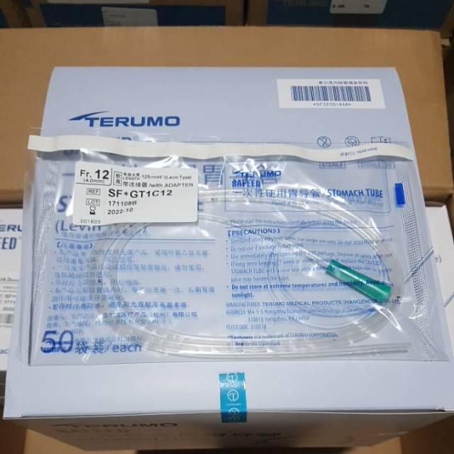 NGT Terumo Fr. 12 / Stomach Tube 12 Terumo / Selang Makan