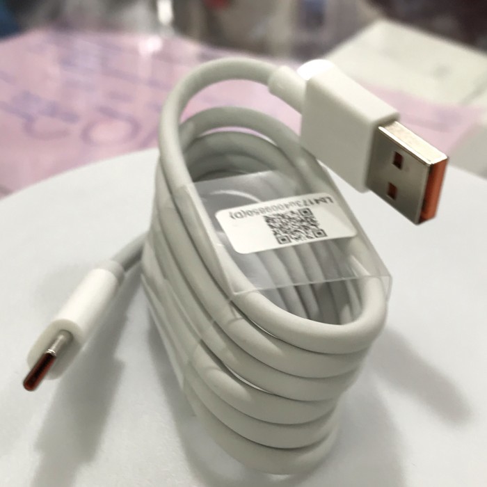 KABEL DATA USB TYPE C 5A CHARGER TURBO FAST CHARGING XIAOMI WHITE ORI