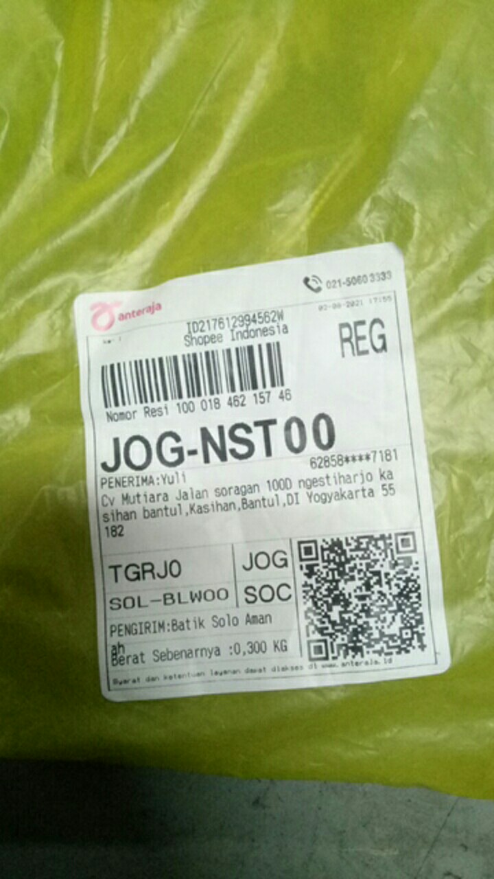 Batik Solo Kalesha Tunik 14 Khayra Batiksoloamanah 140.000