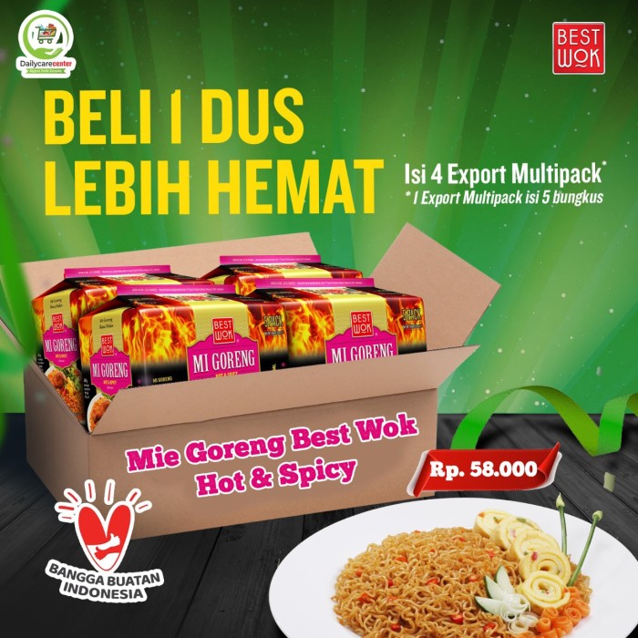 

Mie Goreng BEST WOK rasa original - mie goreng hot & spicy - KARTON - hot & spicy