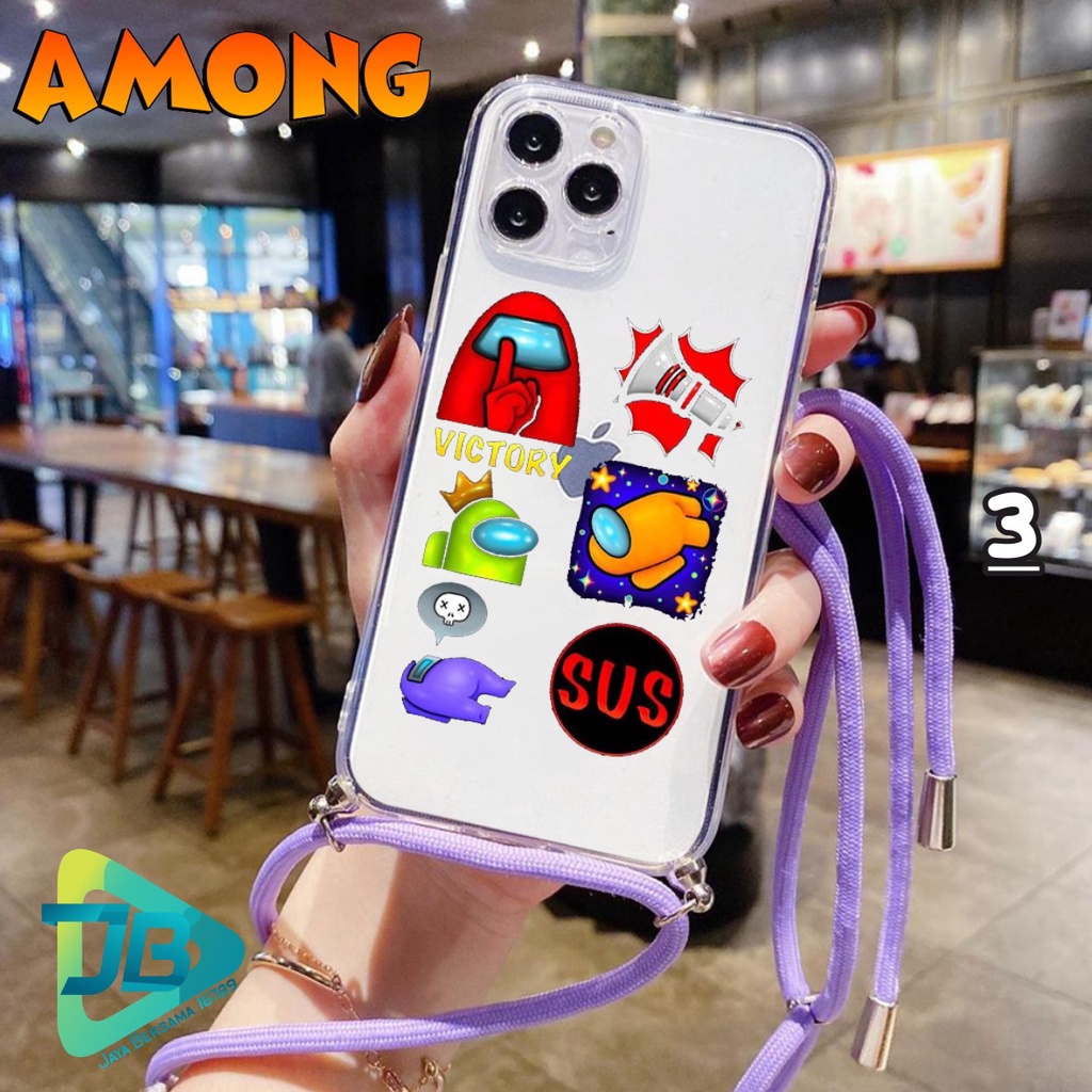 SOFTCASE SLINGCASE LANYARD BENING KARTUN OPPO VIVO XIAOMI SAMSUNG REALME IPHONE ALL TYPE JB4717