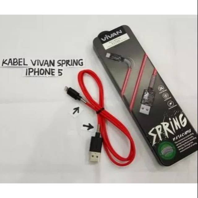 original vivan kabel data / kabel charger iphone 5 / 5S / 5G / 5C / 6 / 6+ / ipad air / ipad mini