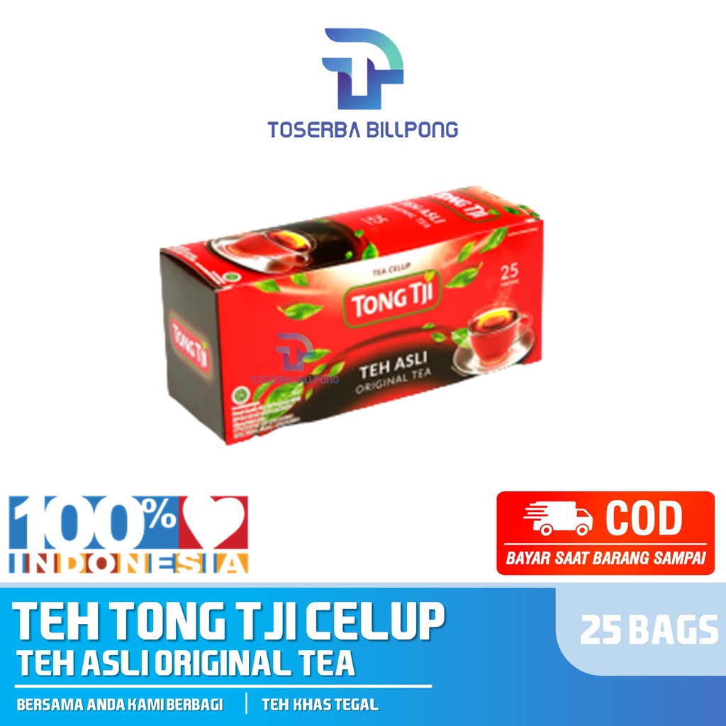 

Teh Tong Tji Celup Teh Asli Original Tea 50 gr 25 Bags Non Amplop Toserba Billpong