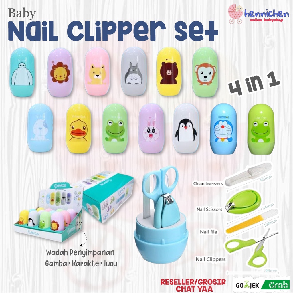 Kandila KD1688 Nail Clipping Manicure Set Gunting Kuku Bayi 4in1