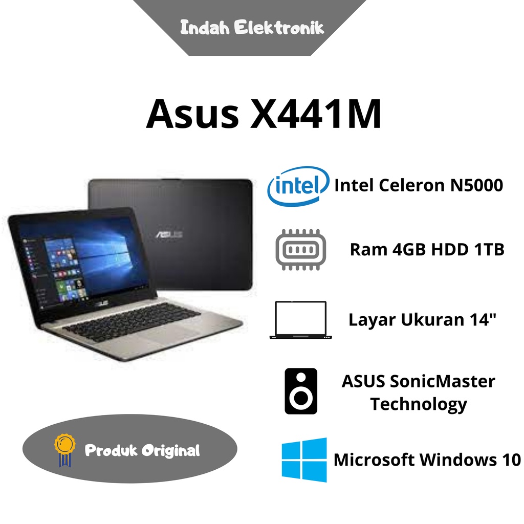 Laptop Asus X441M 4GB 1TB