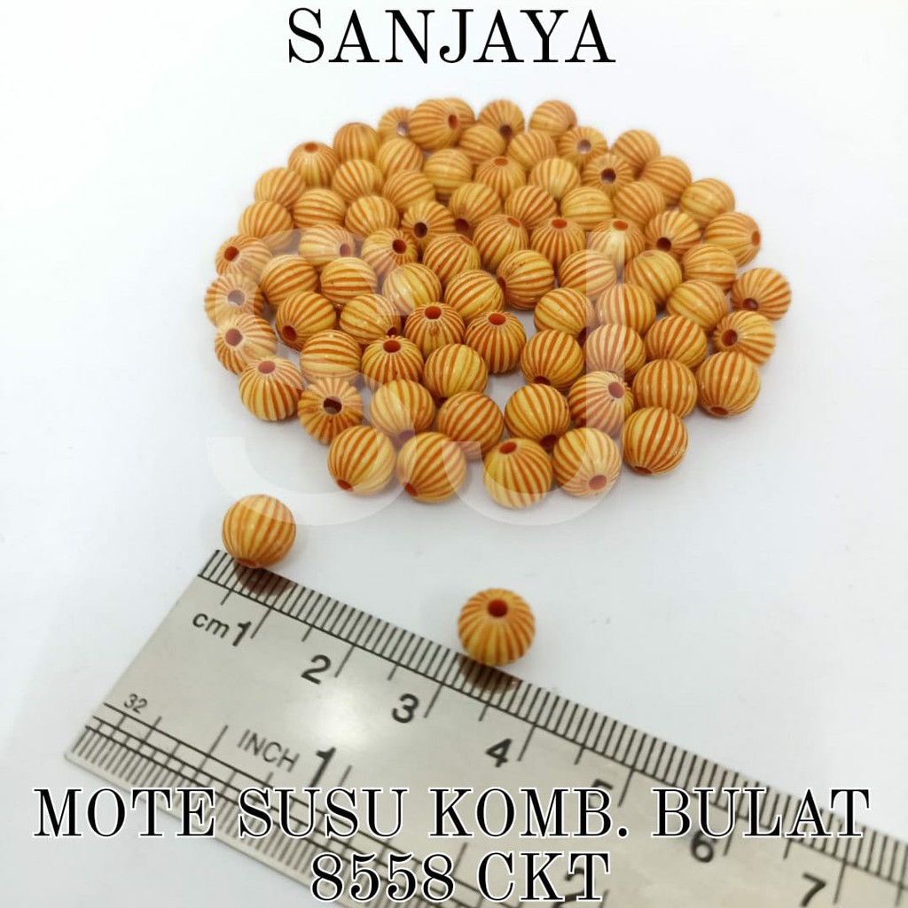 MANIK SUSU / MOTE SUSU / MANIK COKLAT / MANIK BULAT / MANIK COKLAT BULAT / MOTE SUSU KOMB. BULAT 8558 CKT