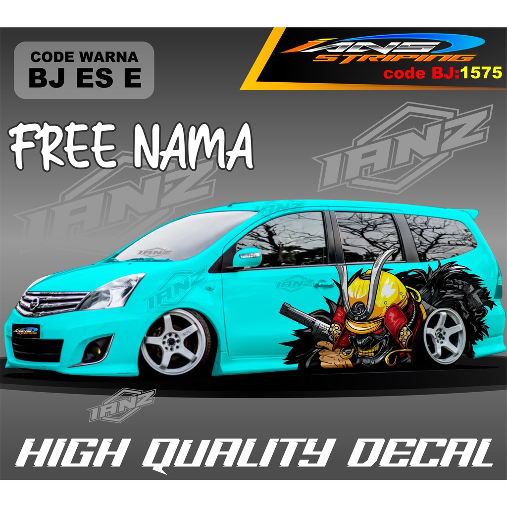 STICKER DECAL MOBIL GRAND LIVINA ANIAMSI KARTUN / STIKER MOBIL TERIOS XPANDER NEW DESAIN / VARIASI STIKER MOBIL AVANZA XENIA