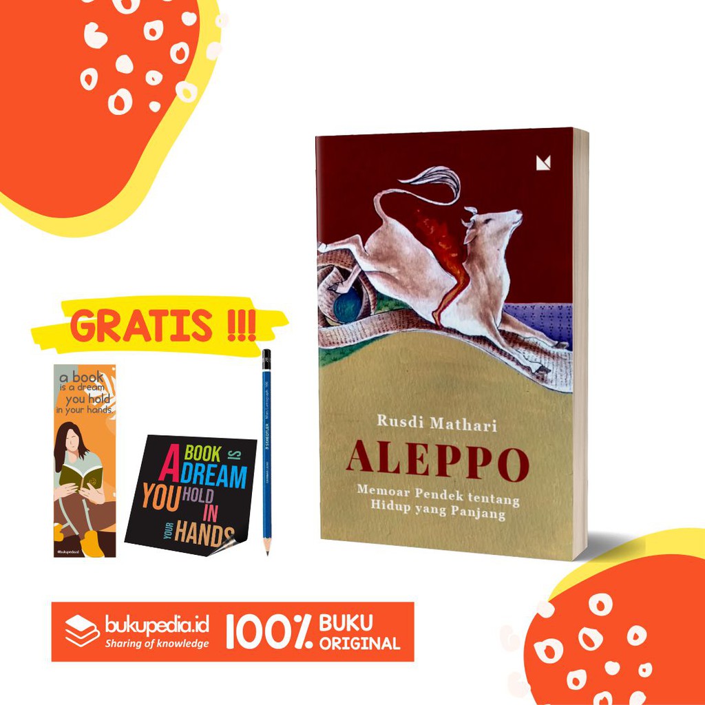 

BUKU RUSDI MATHARI - ALEPPO (2020) - BUKU MOJOK - (BONUS PENSIL 2B, BOOKMARK, STIKER )