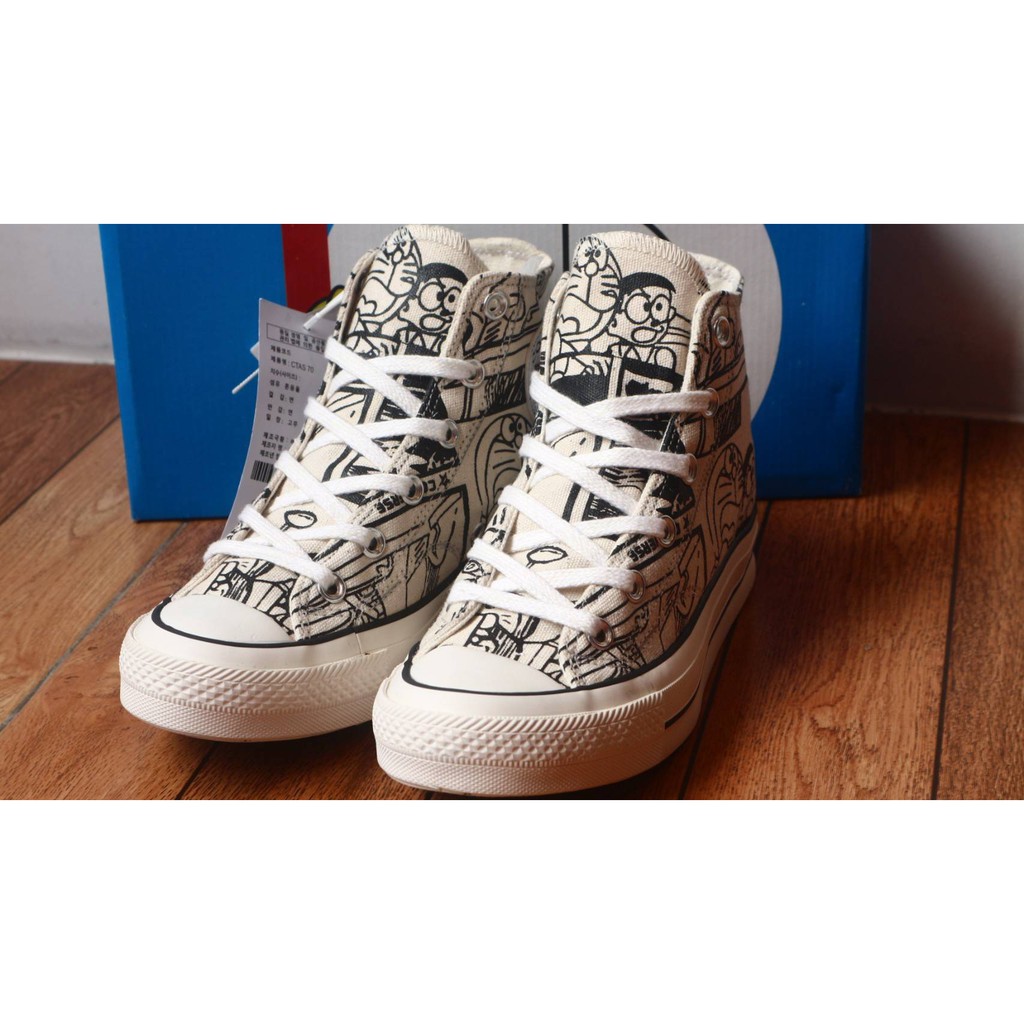 Sepatu Converse Ct 70s Hi Motif DORAEMON Parchment White Garnet Egret 36 - 40 Premium BNIB