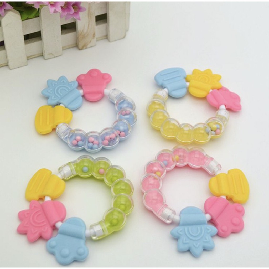 TEETHER KERINCING (gigitan bayi) Melatih Visual dan Pendengaran Bayi CBKS LC