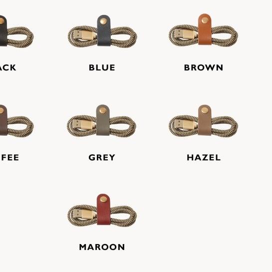 

☜ Stefan - Nero Cable Clip / Penjepit Kabel - Brown ♥