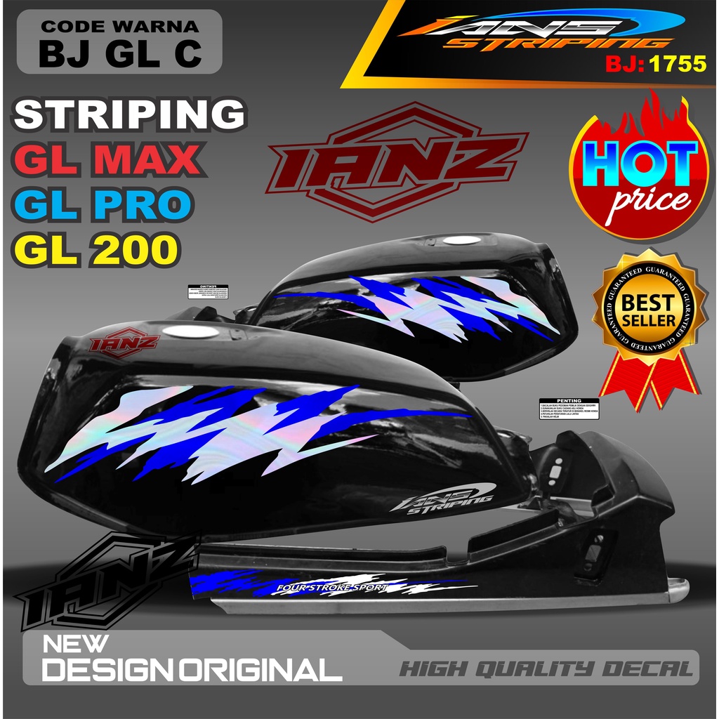 STRIPING HOLOGRAM GL PRO /  STIKER GL MAX VARIASI HOLOGRAM / STIKER HOLOGRAM