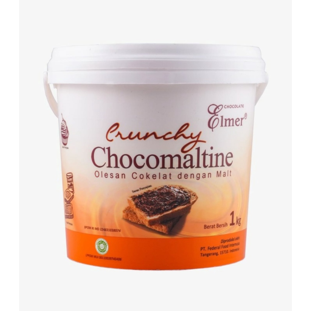 Elmer Chocomaltine 1 kg Crunchy Malt Olesan Roti Kue