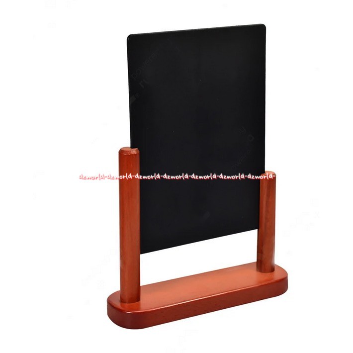 Securit Table Chalkboard Papan Tulis Meja Dengan Bingkai Frame Siluet Elegant A5 23x20cm