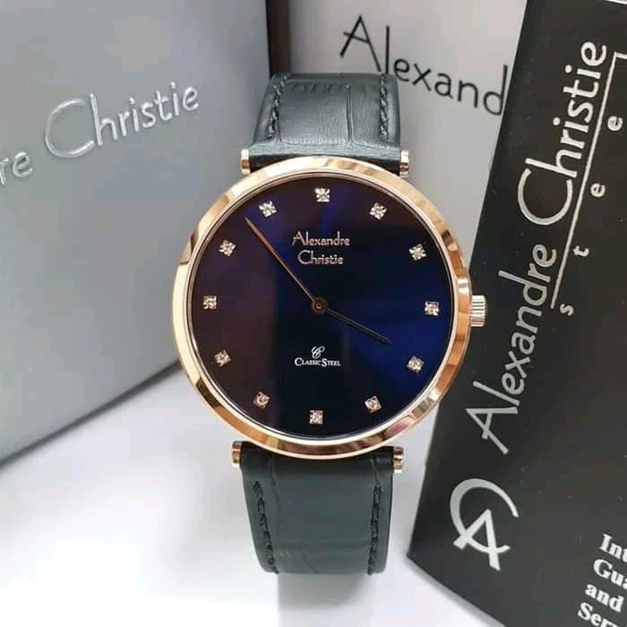 [Free Baterai] JAM TANGAN PRIA ALEXANDRE CHRISTIE AC 8540 LEATHER ORIGINAL GARANSI RESMI 1 TAHUN