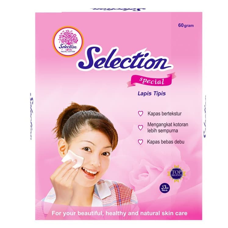 DISCON!!! Selection Special Kapas Kecantikan Wajah isi 175 Pcs Tipis / 120 Pcs Tebal / 60gram Tipis / 60gram Tebal / kapas oval 80s