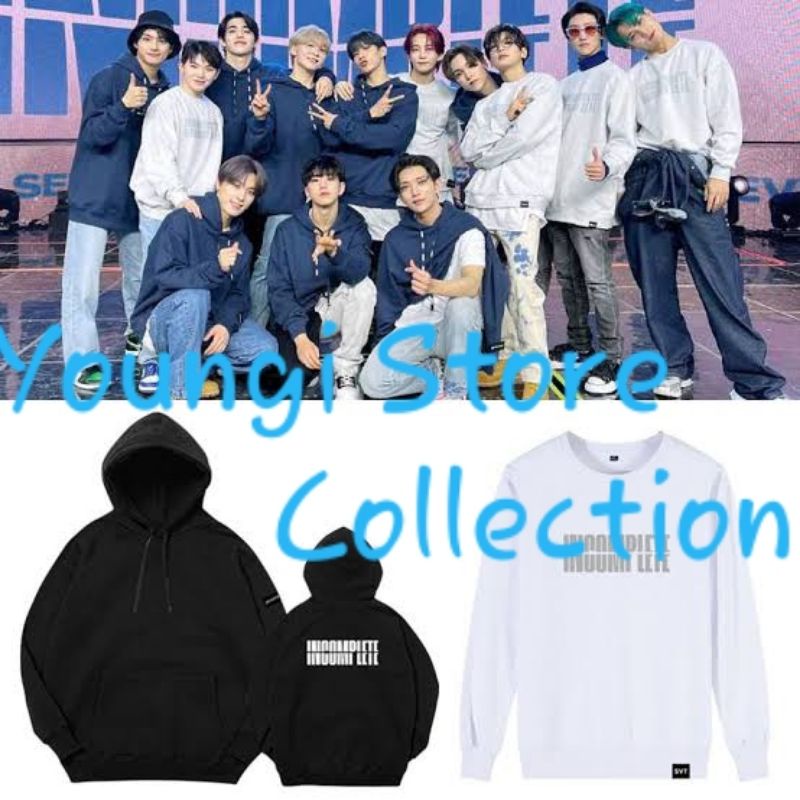 JAKET HOODIE JUMPER SEVENTEEN INCOMPLETE UNISEX KPOP IMPORT QUALITY