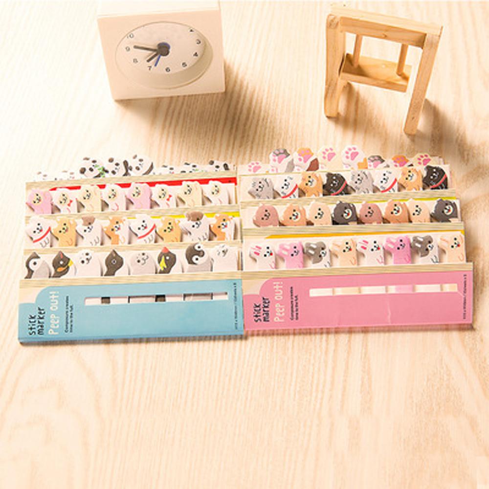 Lanfy Memo Pad Kreatif Kawaii Planner Stiker Kertas Catatan Kartun Hewan Kertas Stiker Sticky Notes