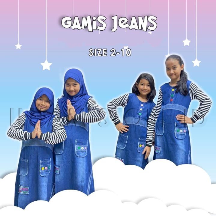 Gamis Syar,i Anak / Dres Anak Cewek Murah Fre Kerudung 0 - 14 Tahun ini