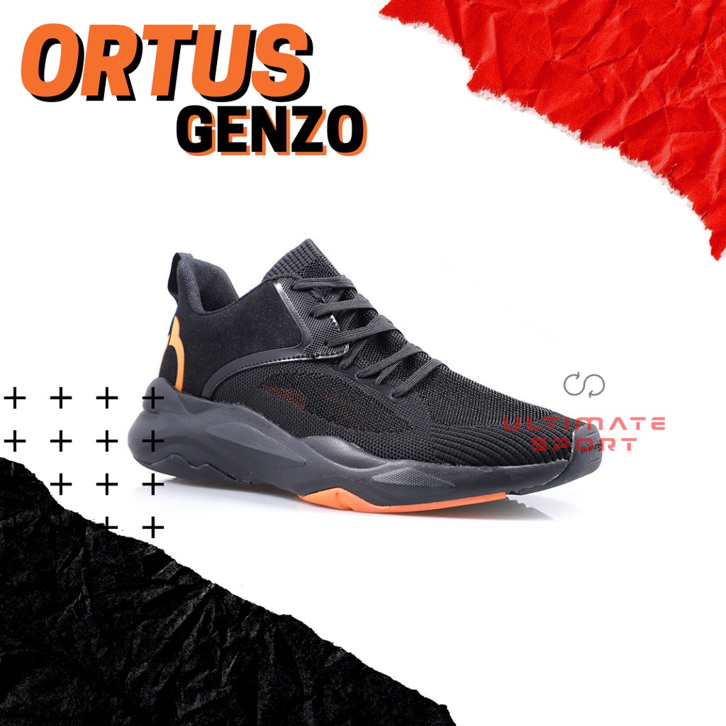 Sepatu running Ortuseight Genzo- Hiram orange-