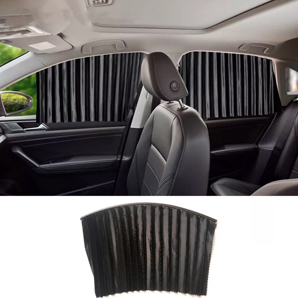 Tirai Magnet Jendela Premium Kaca Mobil Isi 2pcs Car Sun Shades Window