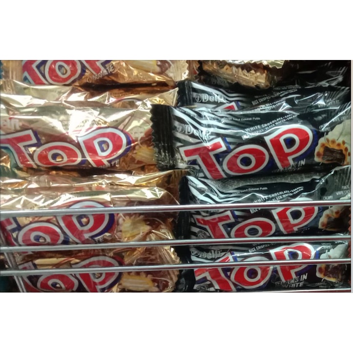 

Coklat DELFI Top Wafer 16gr x 2's - Chocolate / Triple Choco / Black In White / Strawberry