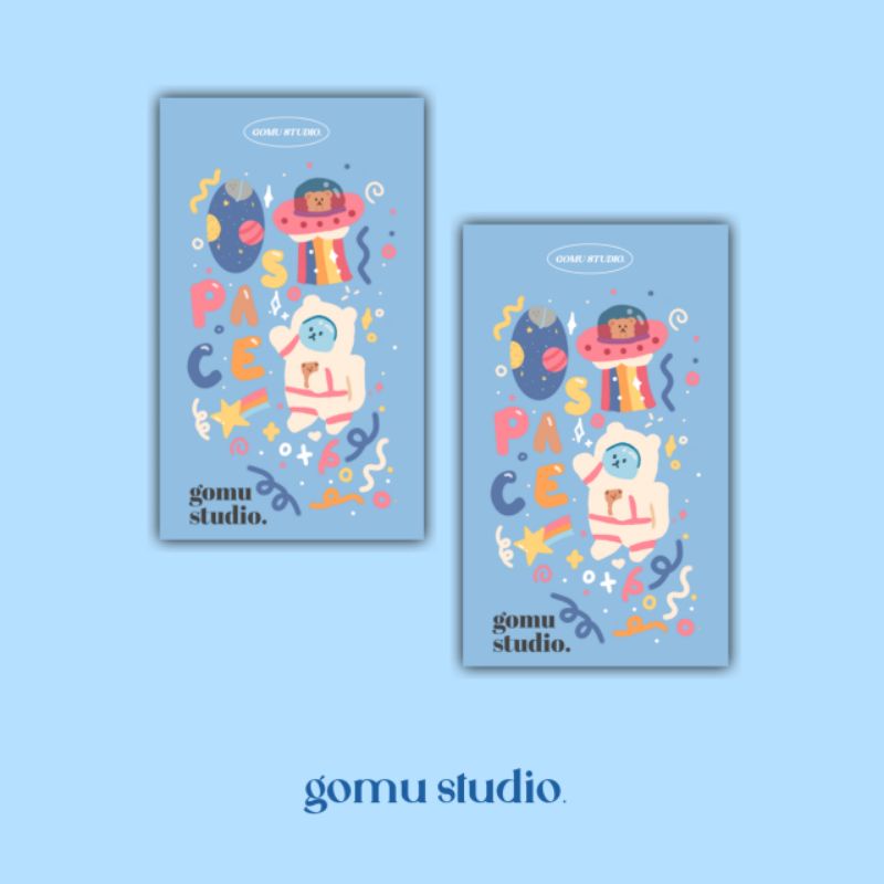 

Space Bear Sticker Sheet | Gomu Studio | Stiker