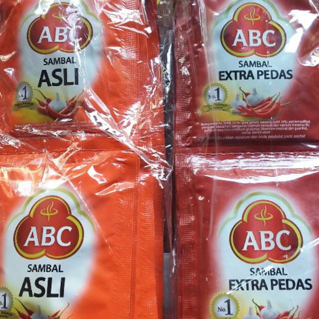 

ABC Saus Sambal Asli Extra Pedas Sachet 10's x 20 gram - Saos Sambal