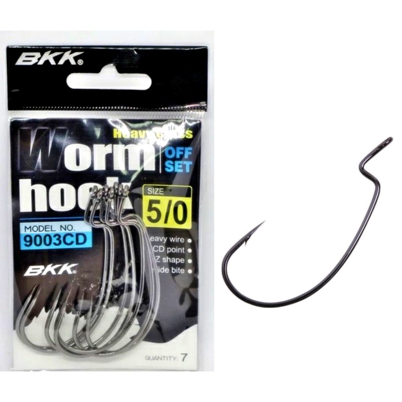 Eceran Worm Hook BKK 9003CD 4/0 5/0