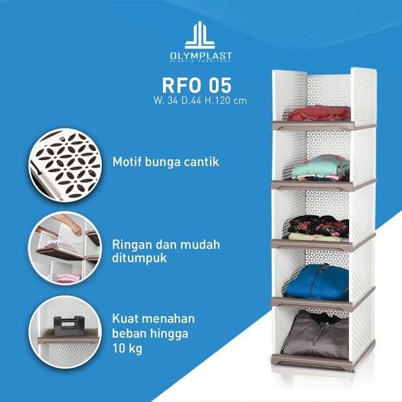 Box | Olymplast Rak Laci Plastik / Penyimpanan Baju / Storage Box Susun