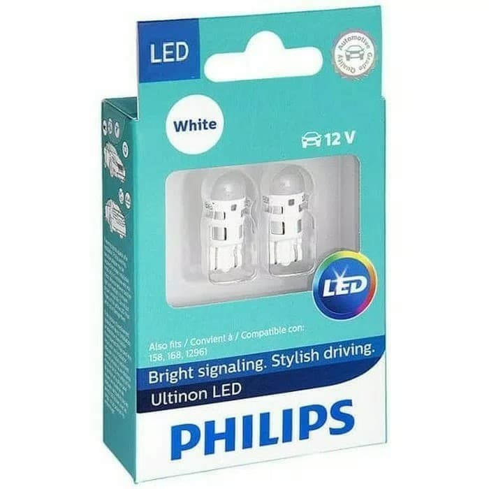 Lampu Senja & Lampu Malam Philips Ultinon Led T10 Mobil Motor 6000K fix
