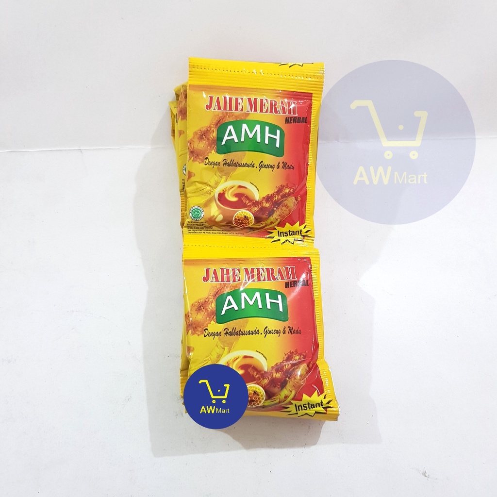 AMH JAHE MERAH RENCENG /ORIGINAL/SUSU/TEMULAWAK (20GR X 10'S)
