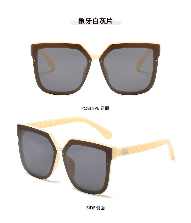 （YUZHU）COD Gaya Busana Korea Kacamata Hitam Besar Untuk Wanita Retro Square Shades Untuk Wanita