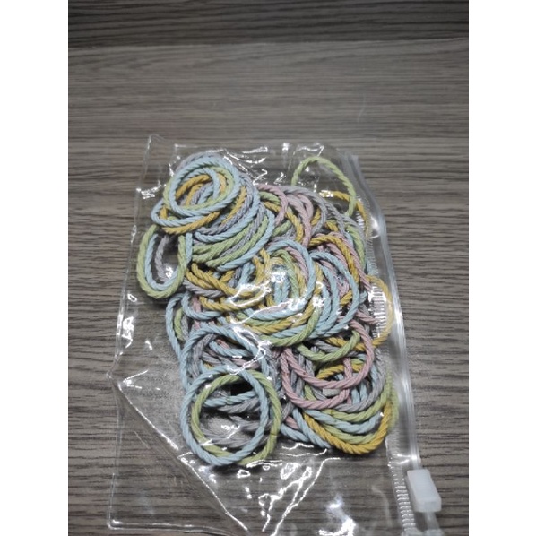 100 pcs ikat rambut korea pouch kepang