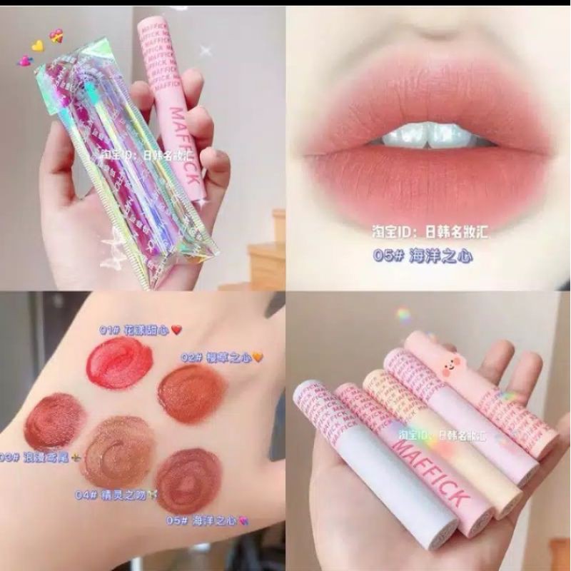 MAFFICK Macaron Lip Glaze Nude Matte Creamy