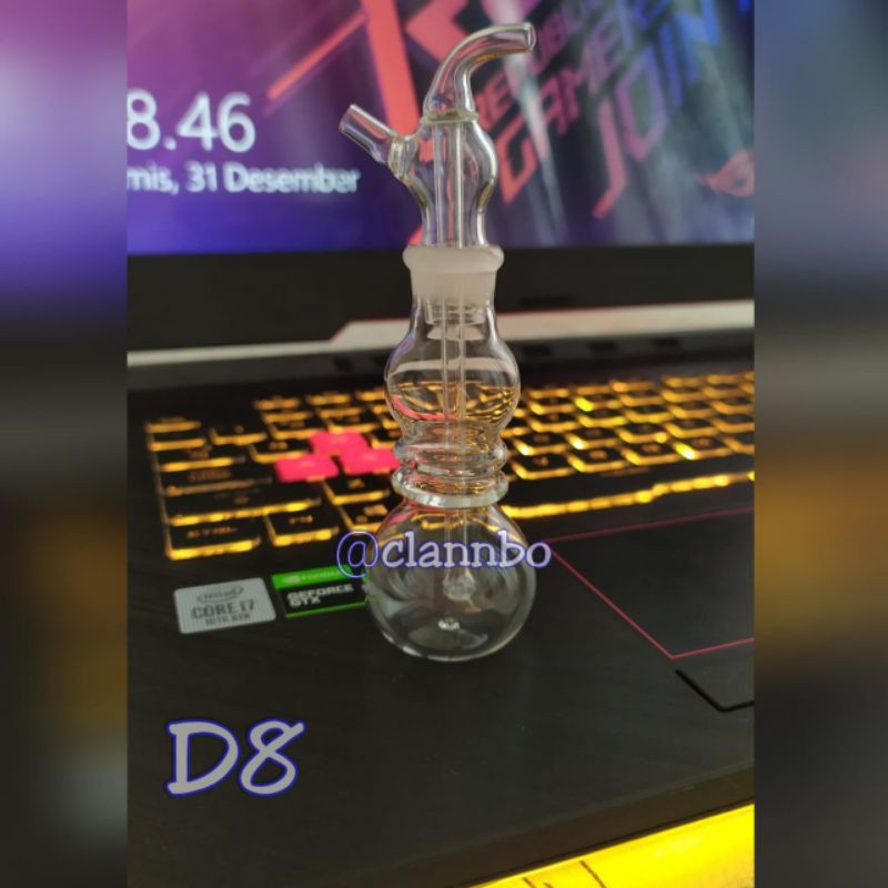 Ready Full Set Tabung  Kaca Tipe D08 Toko Accesories Bong
