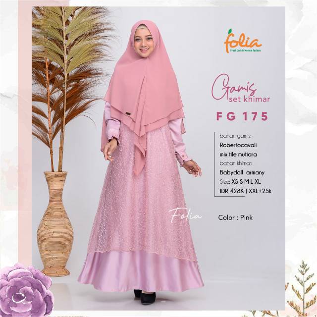 Gamis Set Khimar Folia FG 175