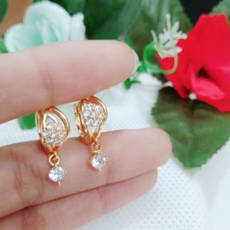 Anting titanium wanita dewasa - Anting jepit anti karat