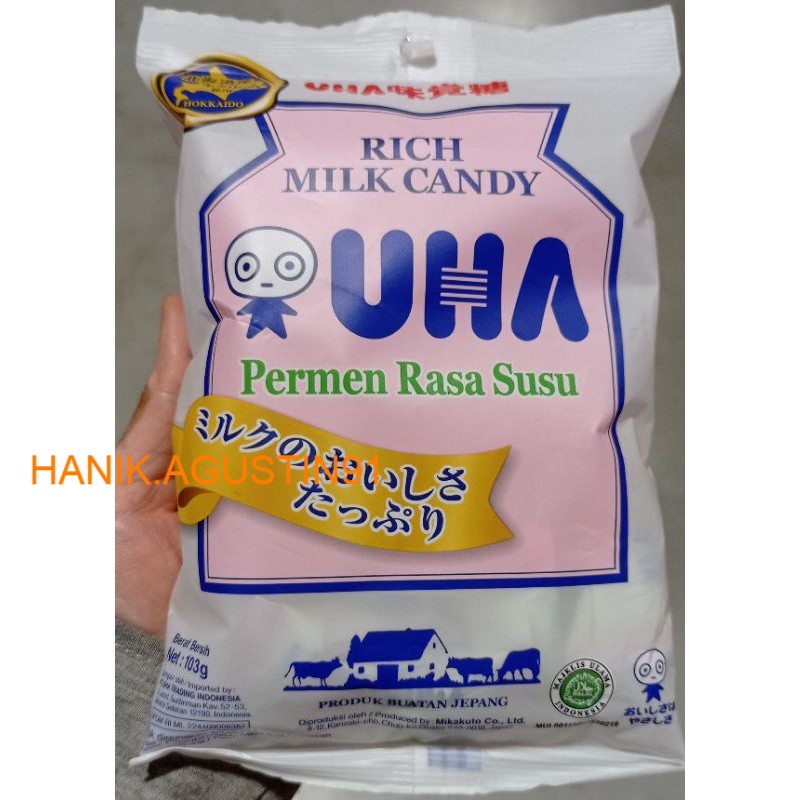 

UHA Rich Milk Candy 103gr SS91