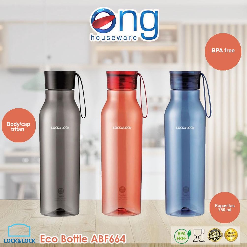 EXCLUSIVE BISFREE ECO BOTTLE BOTOL MINUM 750ML LOCK N LOCK ABF664 ABF 664 LOCK & LOCK MURAHHHH...,,,