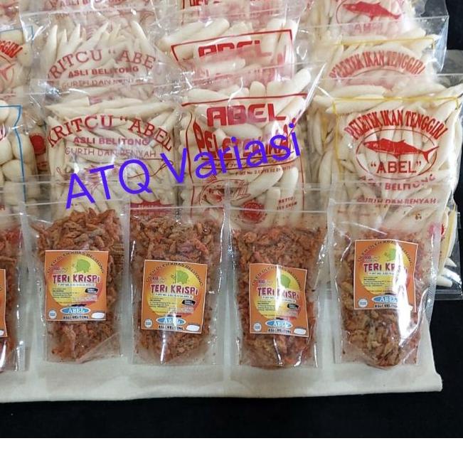 

Paling Laris|LR11|kritcu Abel Peletek ikan Tenggiri oleh oleh khas belitung kerupuk peletek kritcu kripik telur cumi snack getas snack bangka kericu kemplang