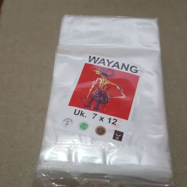 

Plastik pp bening uk 7 x 12