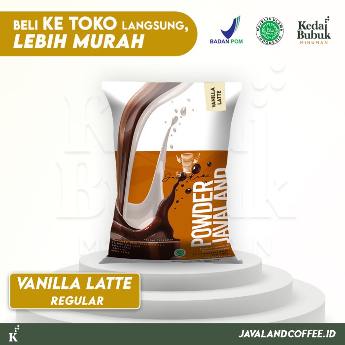 

DISKON - (BISA COD) Bubuk Minuman Bubble Drinks 1Kg Rasa Vanilla Latte