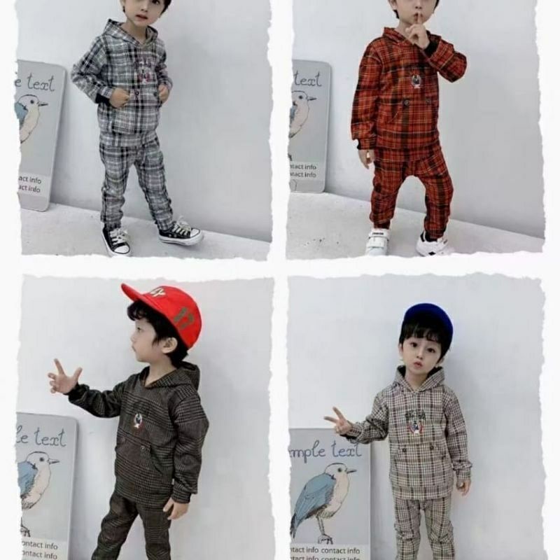 Setelan Zara hoodie anak cwox import