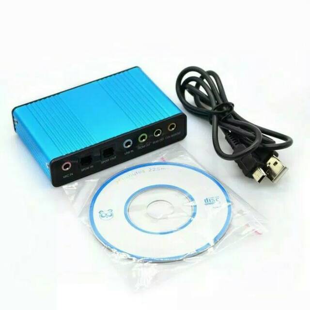 Sound card external usb 6 channel 5.1 untuk audio SPDIF optical