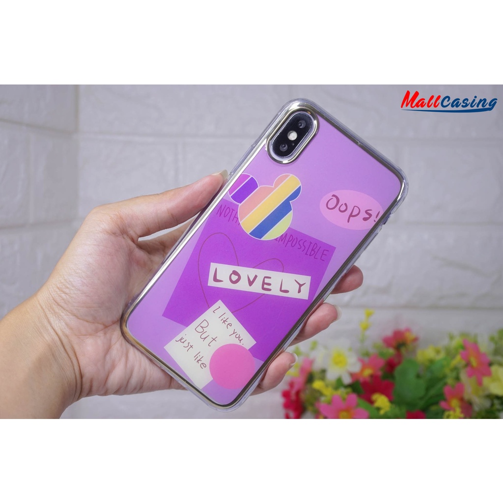 MallCasing - iPhone 6G | 6G+ | 7G+ | XR | XS Max Soft Case Chrome Lensa