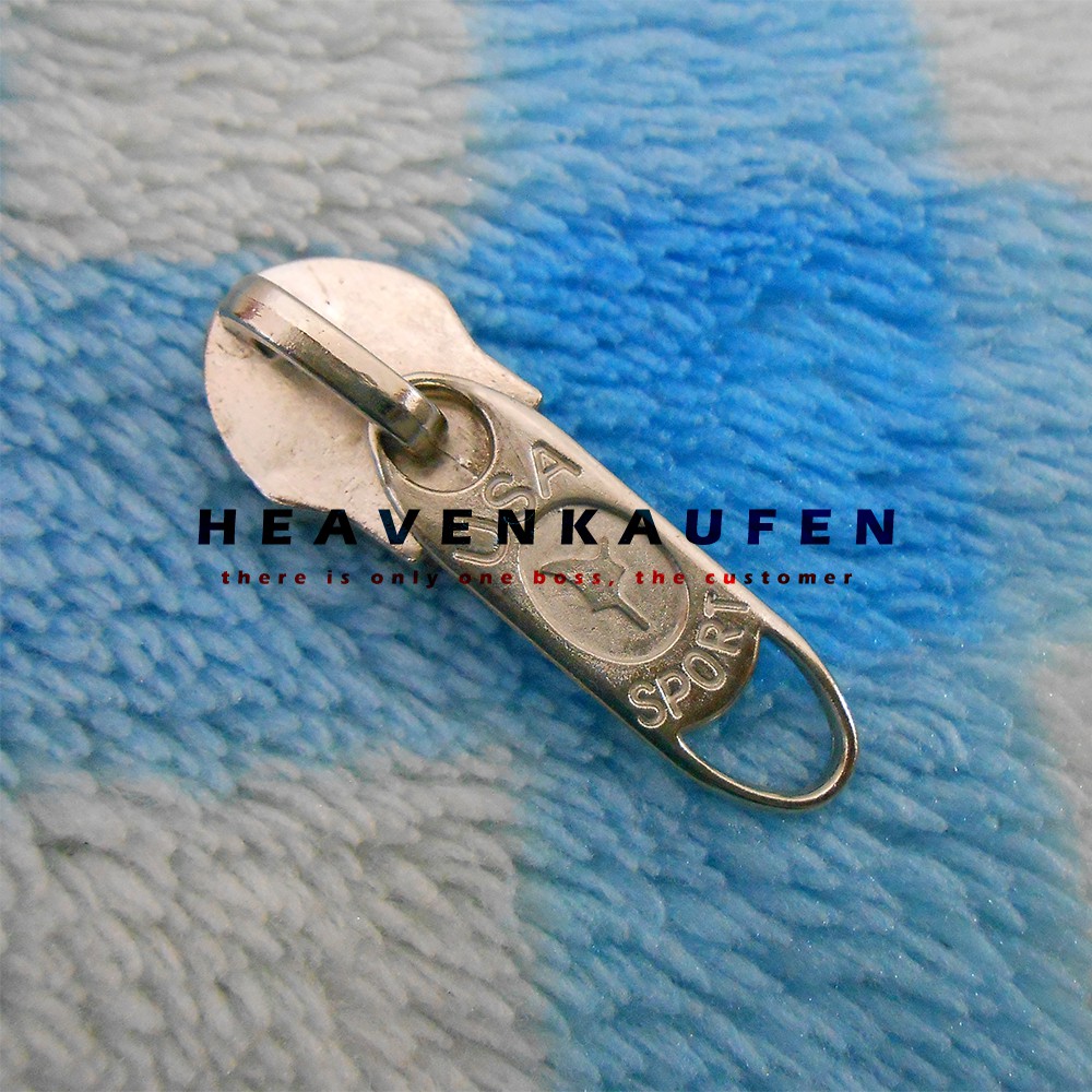 Kepala Resleting / Kepala Zipper No 10 USA Sport Nikel Silver Murah