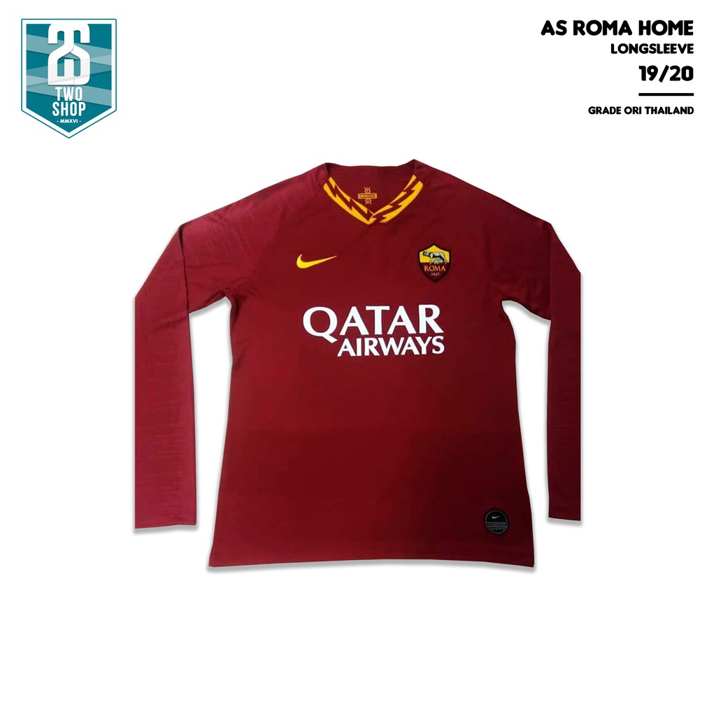 Jersey AS Roma Home Long Sleeve LS 19/20 Grade Ori