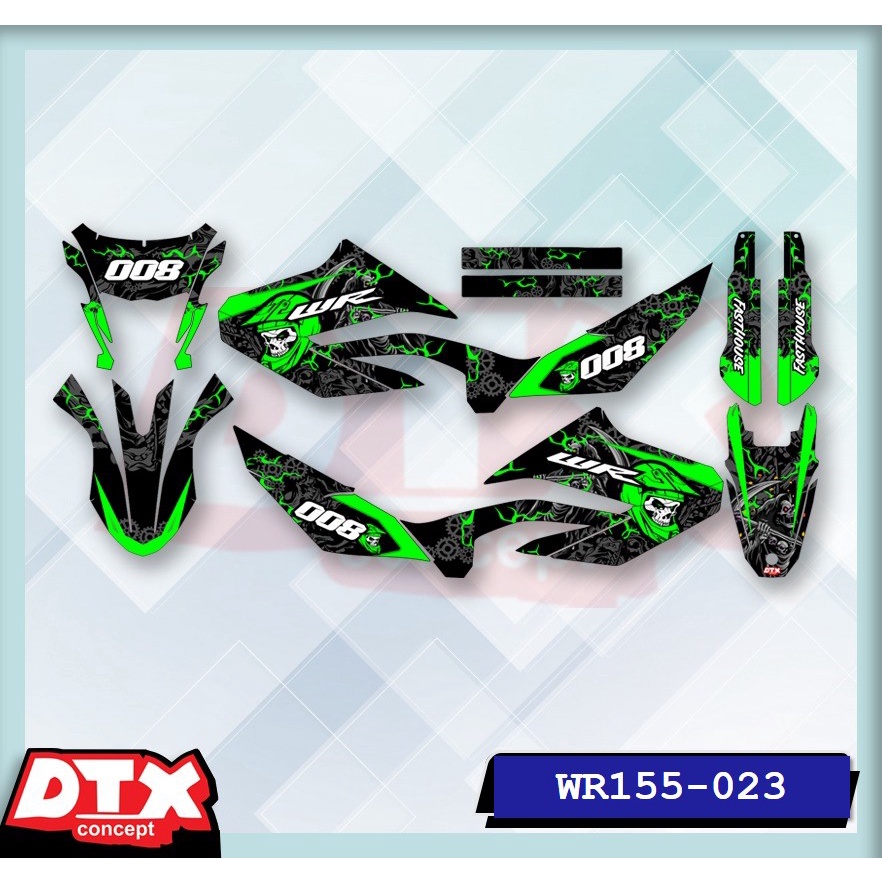 decal wr155 full body decal wr155 decal wr155 supermoto stiker motor wr155 stiker motor keren stiker motor trail motor cross stiker variasi motor decal Supermoto YAMAHA WR155-023