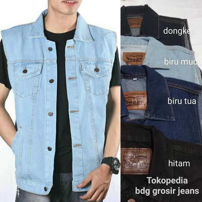 [BISA BAYAR DITEMPAT] JAKET JEANS LEVIS ROMPI / JAKET LEVIS DENIM ROMPI PRIA Kode 307